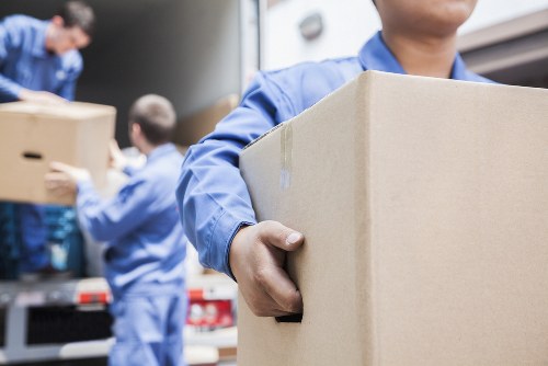 Assorted strong cardboard boxes and protective packing materials