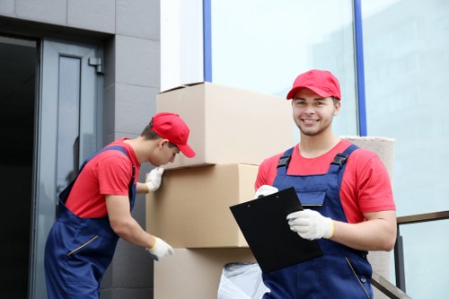 Preparing furniture and boxes for a Clapham Park man and van move