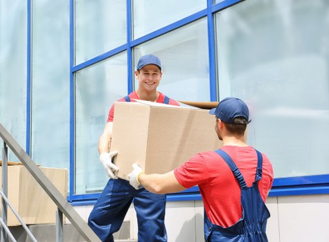 Packing and labeling office equipment for relocation