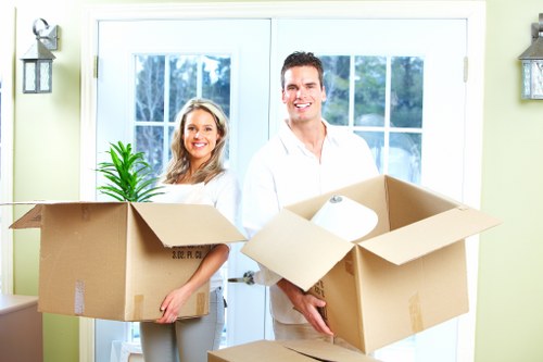 Careful handling of furniture during a local move